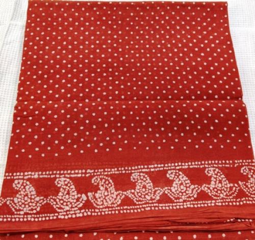 PL COTTON SAREES WITH WAX DOT PRINT DESIGNS